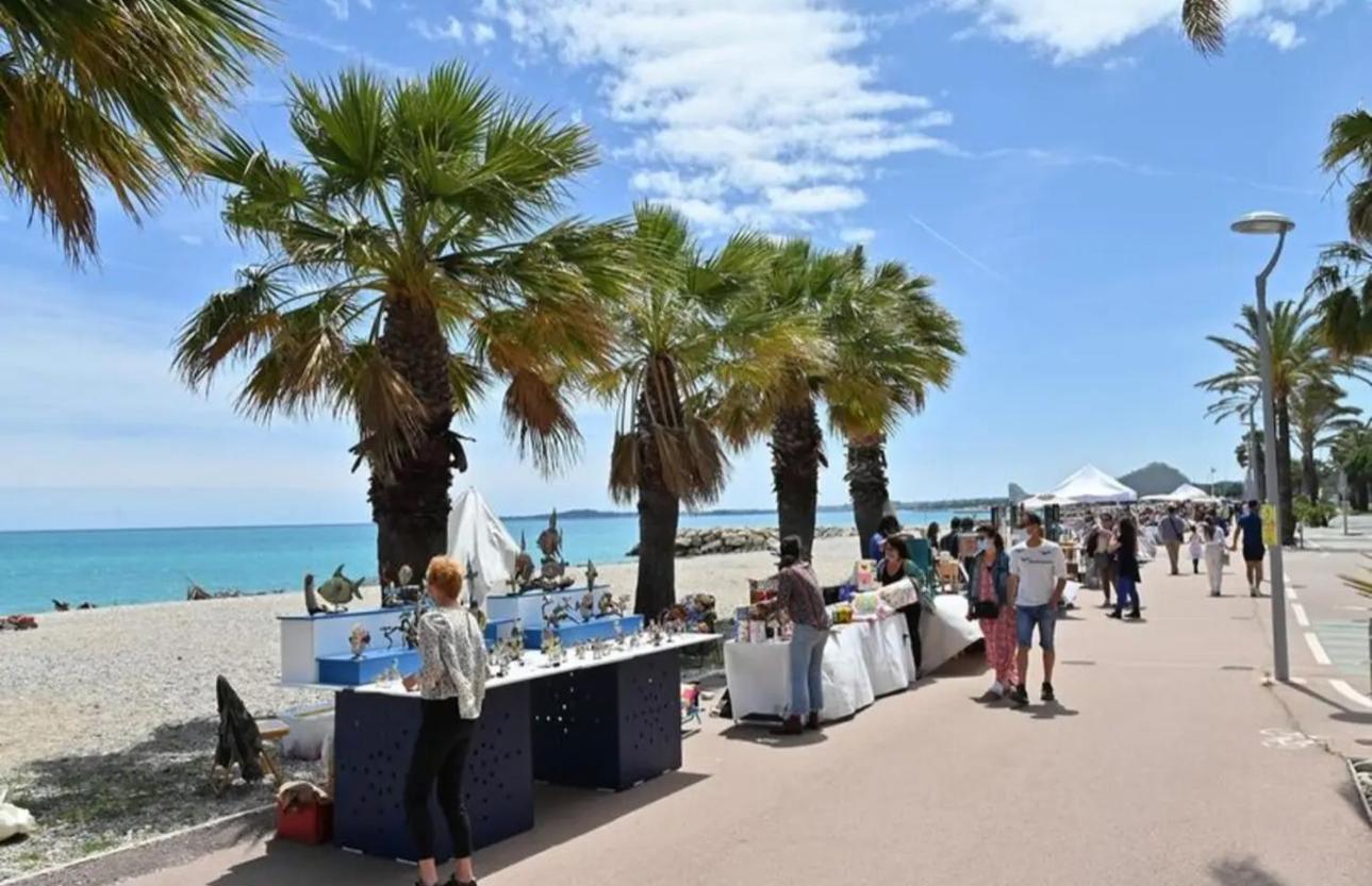 Front De Mer,Plage, Piscine, Parking Кань-сюр-Мер Экстерьер фото